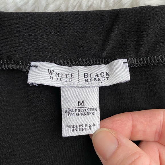 WHBM • Black Skirt with Ruffled Hem Size Medium - Picture 6 of 12